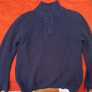 Nautica Men's Deep Blue Turtleneck Sweater